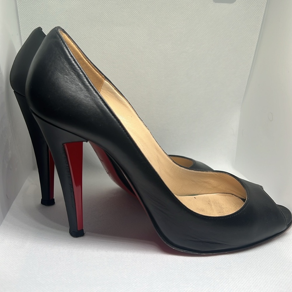 Christian Louboutin Altadama 100 Peep-Toe Pumps - Size 37.5 - Not Authenticated - Picture 4 of 5